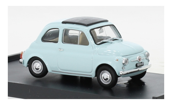 Brumm R455-07 Fiat 500F, hellblau, geschlossenes Faltdach, 1965 1:43