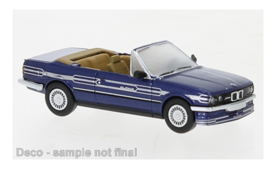 PCX87 PCX870444 BMW Alpina C2 2,7 Cabriolet, metallic-dunkelblau/Dekor, 1986 1:87