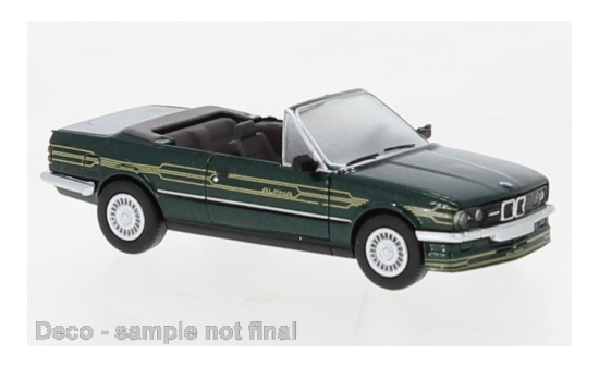 PCX87 PCX870445 BMW Alpina C2 2,7 Cabriolet, metallic-dunkelgrün/Dekor, 1986 1:87