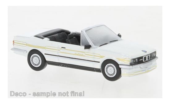 PCX87 PCX870447 BMW Alpina C2 2,7 Cabriolet, weiss/Dekor, 1986 - Vorbestellung 1:87