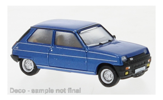 PCX87 PCX870508 Renault 5 Alpine, metallic-blau, 1980 - Vorbestellung 1:87