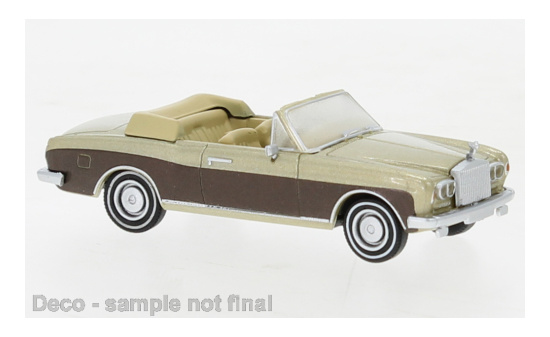 PCX87 PCX870515 Rolls Royce Corniche, metallic-beige/metallic-dunkelbraun, 1971 1:87