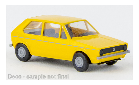 Brekina 25548 VW Golf I, gelb, 1974 1:87