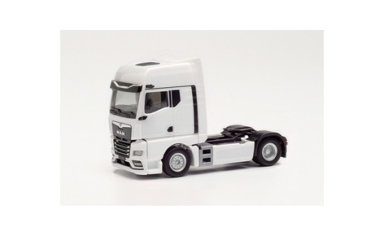 Herpa 315876 MAN TGX GX Zugmaschine mit Spiegelkameras, weiß - Vorbestellung 1:87