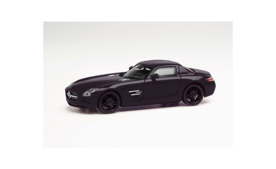 Herpa 420501-002 Mercedes-Benz SLS AMG, schwarz 1:87