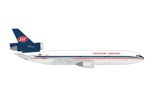 Herpa 536585 JAT - Yugoslav Airlines McDonnell Douglas DC-10-30 YU-AMA Nikola Tesla 1:500