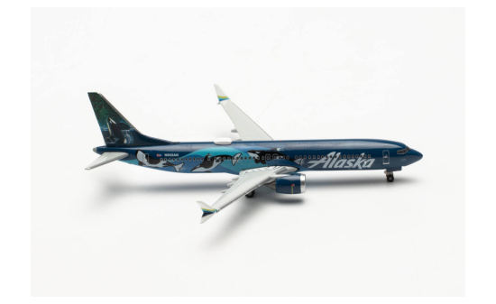 Herpa 536820 Alaska Airlines Boeing 737 Max 9 West Coast Wonders N932AK 1:500