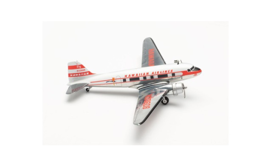 Herpa 572613 Hawaiian Airlines Douglas DC-3 Viewmaster N33608 1:200