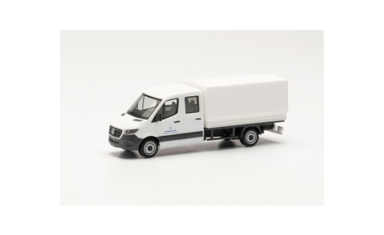 Herpa 700788 Mercedes-Benz Sprinter `18 Doppelkabine mit Plane Bundeswehr Fuhrpark Service