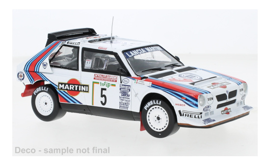 IXO 24RAL022B Lancia Delta S4, No.5, Rallye WM, Rally San Remo, M.Biasion/T.Siviero, 1986 1:24