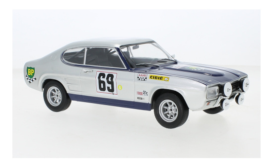 MCG 18298R Ford Capri Mk I 2600 GT, No.69, Tour de Corse, J.F.Piot/J.Todt, 1969 1:18