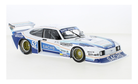MCG 18801R Ford Capri Turbo Gr.5, No.52, Zakspeed Racing, Sachs, DRM, Zolder, H.Ertl, 1980 1:18