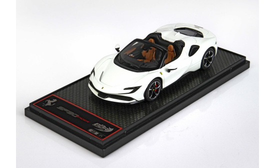 BBR BBRC244E1 Ferrari SF90 Spider  - Avus white 1:43