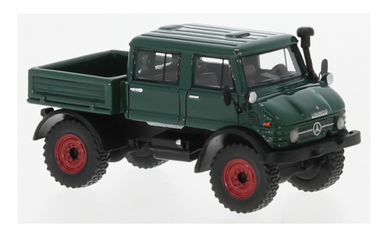 BoS-Models 87317 Mercedes Unimog U416 DoKa, dunkelgrün, 1977 1:87