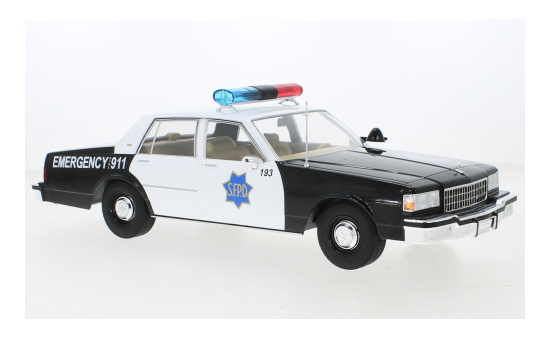 MCG 18389 Chevrolet Caprice, S.F.P.D. - San Francisco Police Department, 1987 1:18