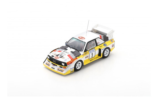 Spark S7897 Audi Sport quattro S1 E2 No.1 Manx International Rally 1985 - M. Mouton - F. Pons (Verfügbar ab Mai) 1:43