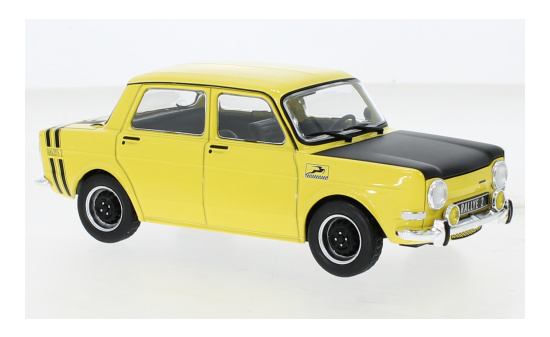 WhiteBox 124153 Simca 1000 Rallye 2, gelb/matt-schwarz, 1970 1:24