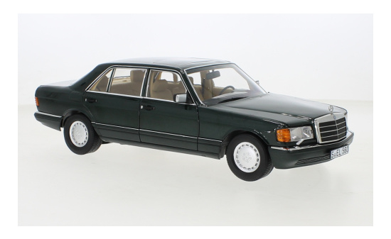 Norev B66040682 Mercedes 560 SEL (V126), metallic-dunkelgrün, 1985 1:18