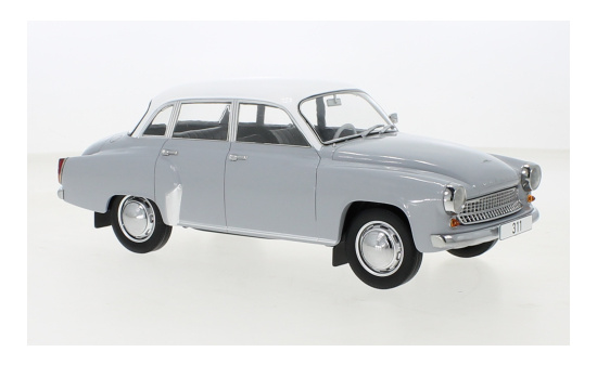 MCG 18301 Wartburg 311, grau/weiss, 1959 1:18