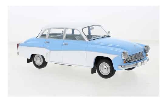 MCG 18300 Wartburg 312, hellblau/weiss, 1965 1:18