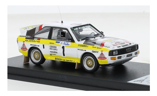 Trofeu RRSE21 Audi Sport quattro, No.1, HB, Rallye WM, Rallye Schweden, S.Blomqvist/B.Cederberg, 1985 1:43