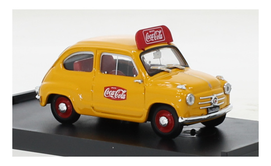 Brumm R491B Fiat 600 Serie 1, Coca Cola, 1960 1:43