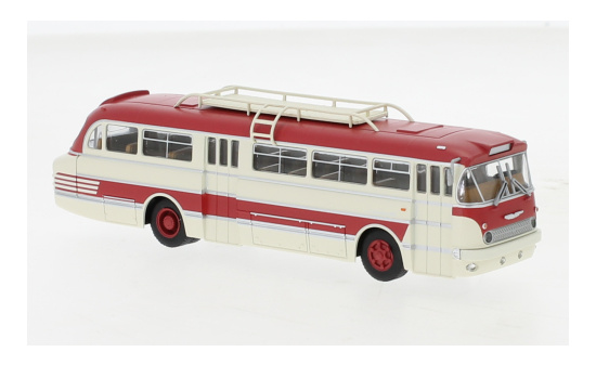 Brekina 59563 Ikarus 66 Stadtbus, weiss/rot, 1968 1:87