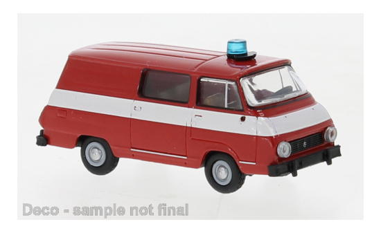 Brekina 30812 Skoda 1203 Halbbus, rot, Feuerwehr , 1969 1:87