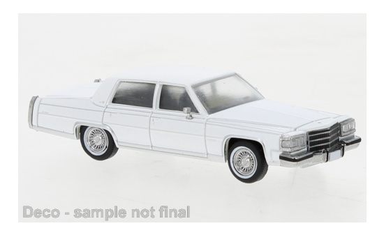PCX87 PCX870449 Cadillac Fleetwood Brougham, weiss, 1982 1:87