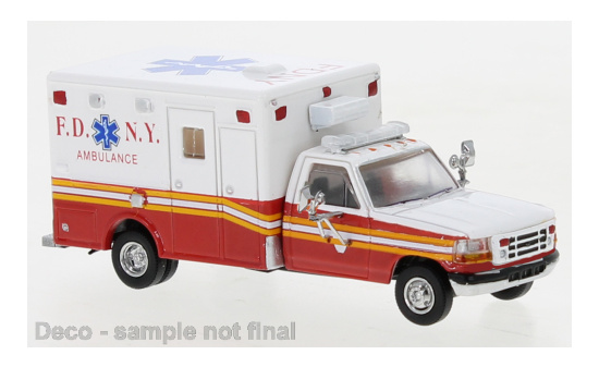 PCX87 PCX870360 Ford F-350 Horton Ambulance, FDNY, 1997 1:87
