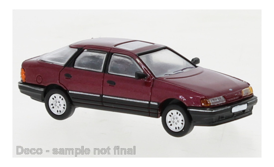 PCX87 PCX870458 Ford Scorpio, metallic-dunkelrot, 1985 1:87