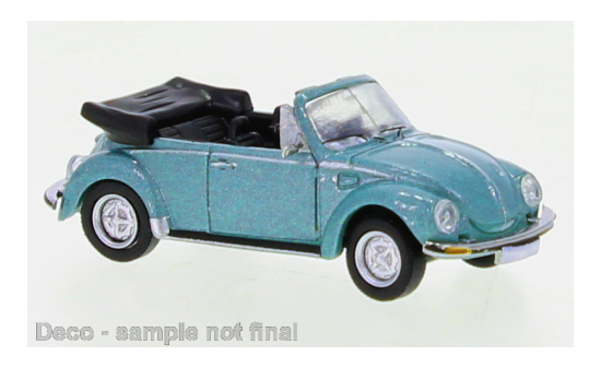 PCX87 PCX870519 VW Käfer 1303 Cabriolet, metallic-helltürkis, 1979 1:87