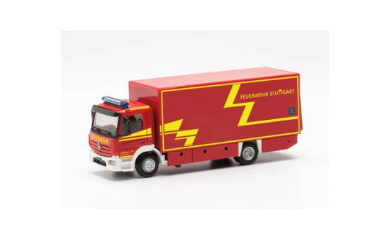 Herpa 097277 Mercedes-Benz Atego `13 Koffer-LKW Branddirektion Stuttgart 1:87