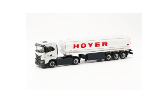 Herpa 315982 Iveco S-Way ND Benzintank-Sattelzug HOYER (Hamburg) 1:87