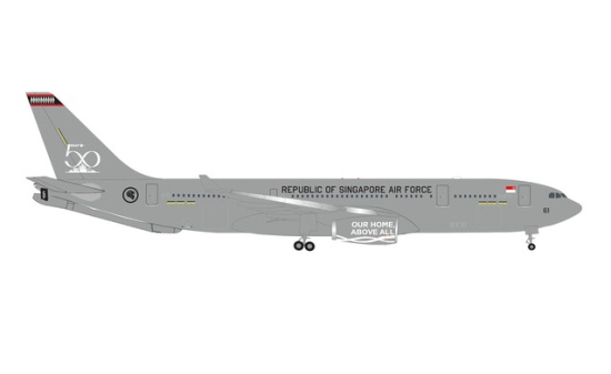 Herpa 536745 Republic of Singapore Air Force Airbus A330 MRTT - 112 Squadron, Changi Air Base RSAF 50 years - 761 - Vorbestellung 1:500