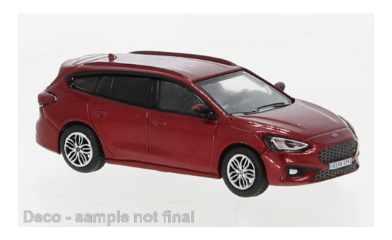 PCX87 PCX870377 Ford Focus Turnier ST-Line - dunkelrot (Metallic) 1:87