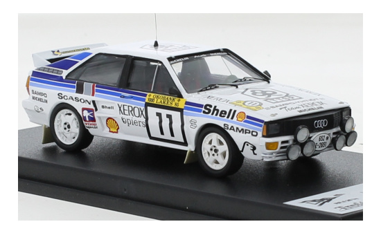 Trofeu RRFI26 Audi quattro, No.11, Rallye WM, 1000 Lakes Rallye, L.Lampi/P.Kuukkala, 1985 1:43
