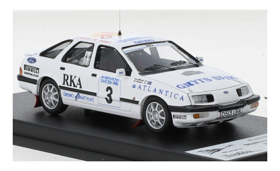 Trofeu RRSE24 Ford Sierra XR 4x4, No.3, Rallye WM, Rallye Schweden, S.Blomqvist/B.Melander, 1988 1:43