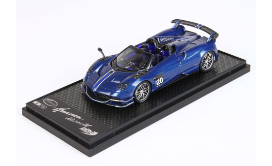 BBR BBRC226B Pagani BC Roadster - dark blu carbon fibre 1:43