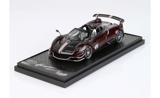 BBR BBRC226C Pagani BC Roadster - black carbonium dark red carbonium 1:43