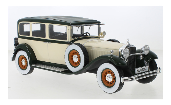 MCG 18410 Mercedes Typ Nürburg 460/460 K (W08), beige/dunkelgrün, 1928 1:18