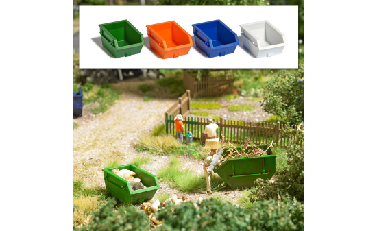 Busch 7752 M-Set:4 Absetzcontai. 1,5m³ - Vorbestellung 1:87