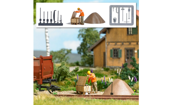 Busch 7967 A-Set:Gleisbauarbeiter Epo.5 - Vorbestellung 1:87