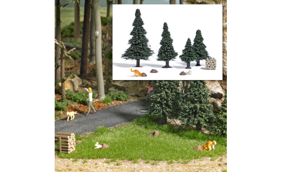 Busch 7987 A-Set: Hund auf Hasenjagd - Vorbestellung 1:87