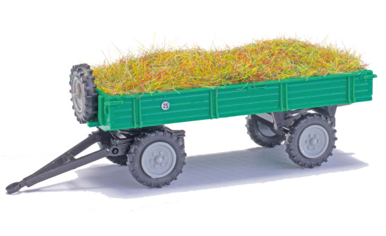 Busch 210010225 Anhänger T4 m.Heu grün - Vorbestellung 1:87