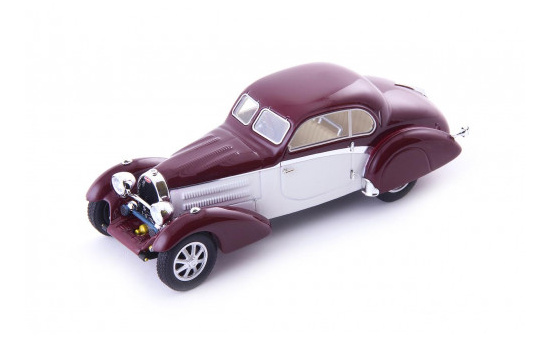 Avenue43 60090 Bugatti Type 43 Coupé Uhlik, dunkelrot-weiß 1:43