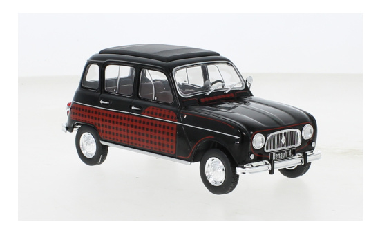 WhiteBox 124151 Renault 4L Parisienne, schwarz/Dekor, 1964 1:24