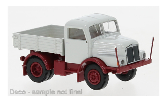 Brekina 71458 IFA S 4000-1, hellgrau/dunkelrot, 1960 1:87