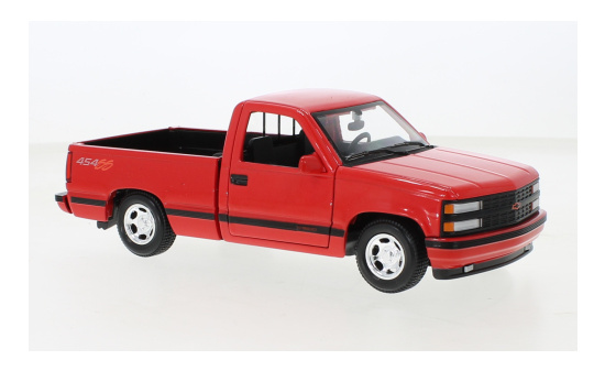 Maisto 32901RED Chevrolet 454 SS Pick-Up, rot, 1993 1:24