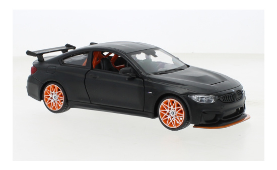 Maisto 31246M-Black BMW  M4 GTS, matt-schwarz 1:24